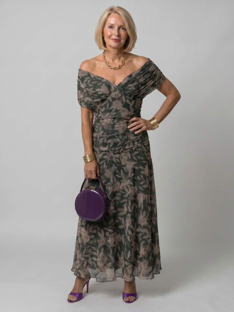 Calen | Off Shoulder Flow Maxi Dress