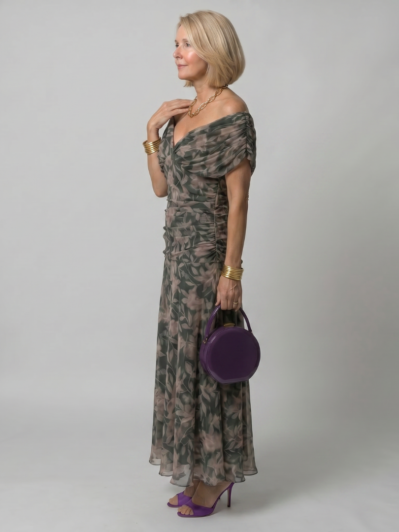Calen | Off Shoulder Flow Maxi Dress