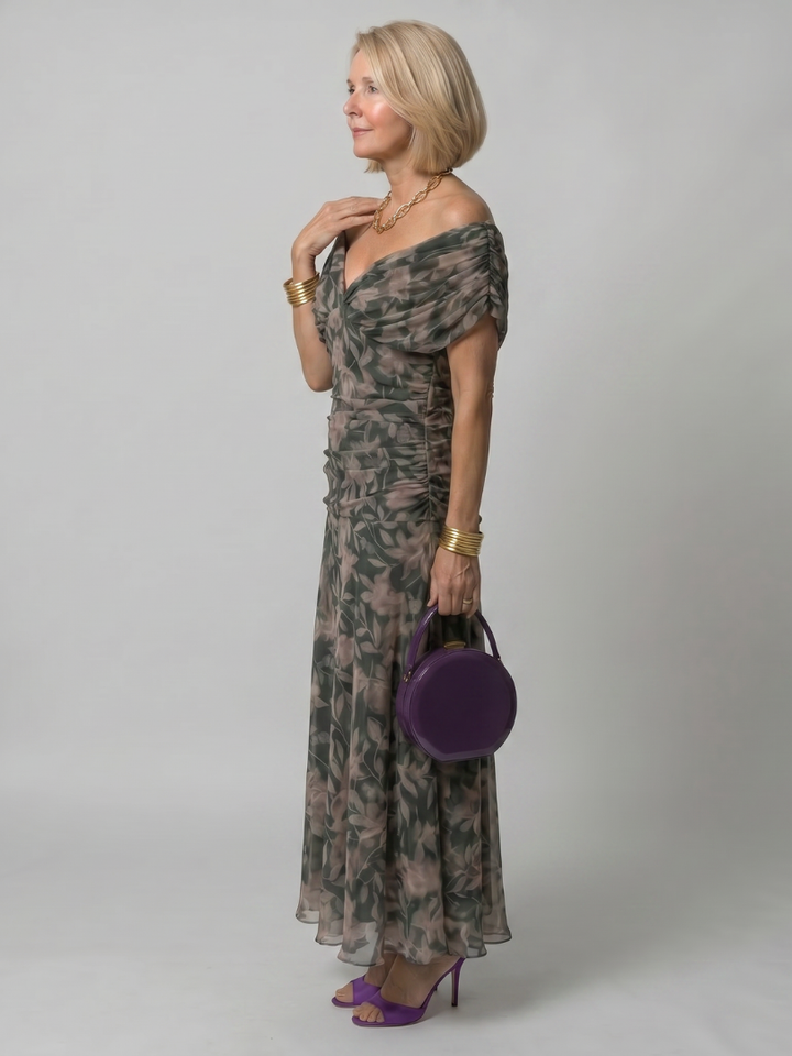 Calen | Off Shoulder Flow Maxi Dress