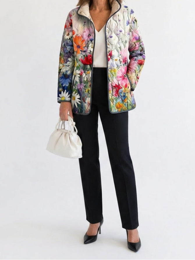 Juliette | Floral Quilted Jacket