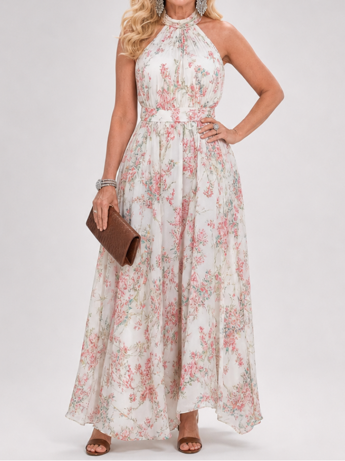 Mirab | Floral Maxi Dress