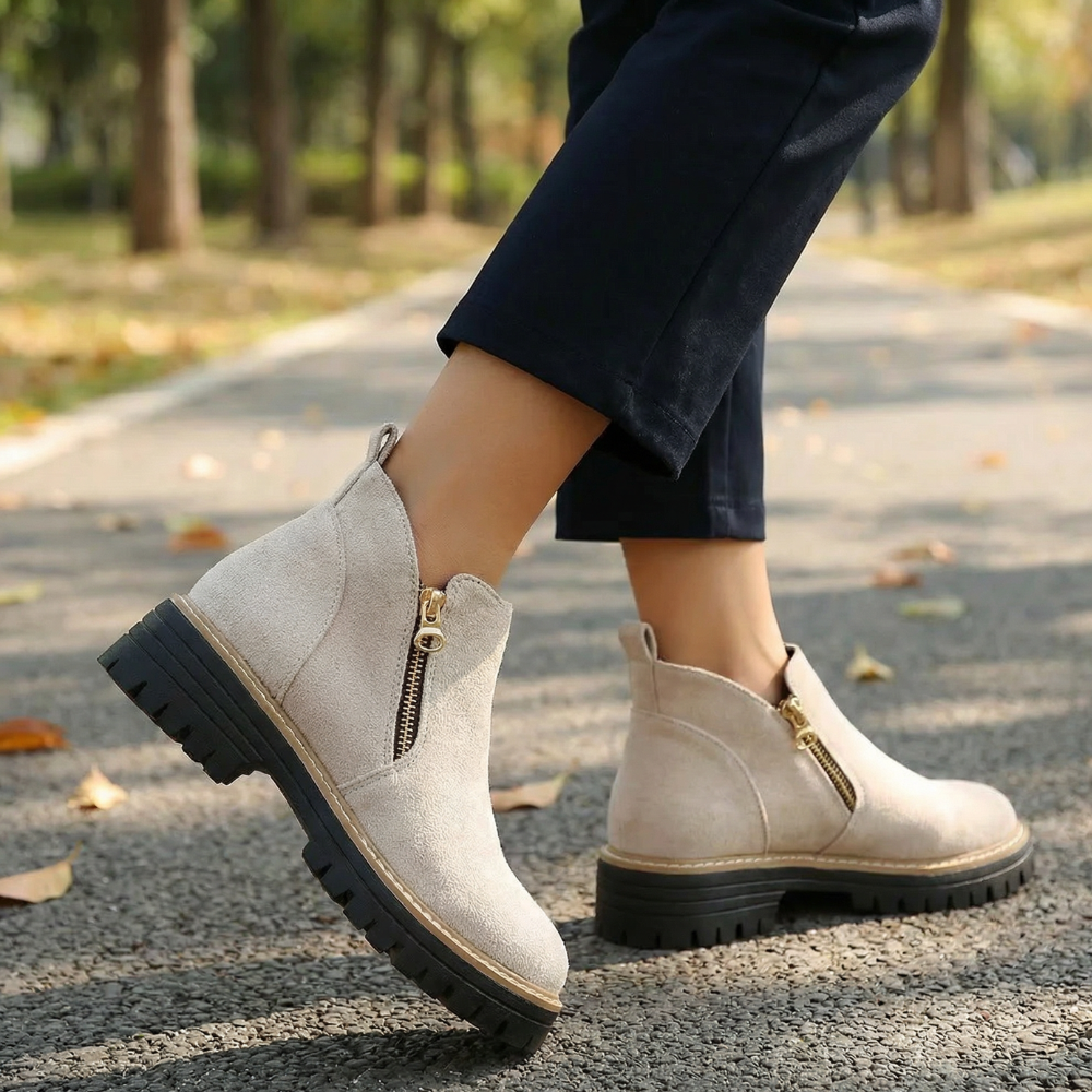 Carol | Side Zip Ankle Boots