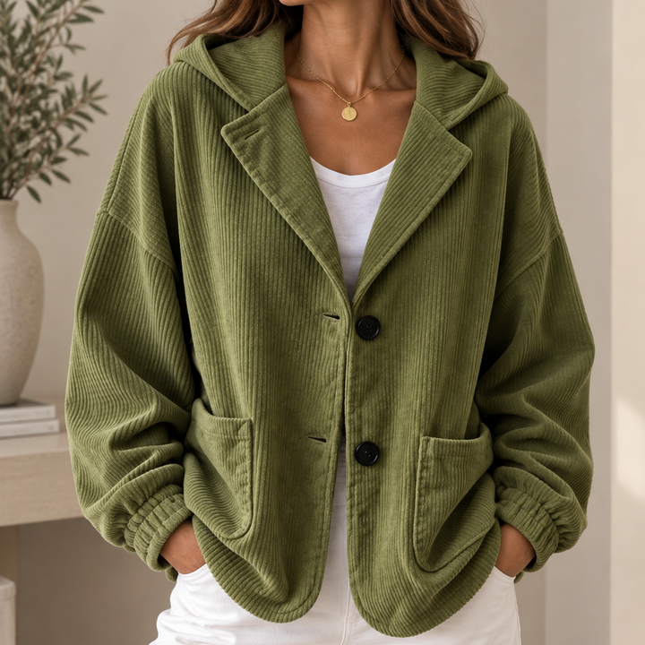 Terri | Hooded Corduroy Jacket