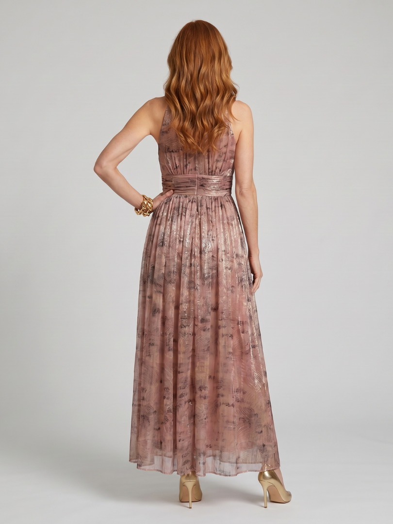 Imogen | Textured Finish Sleeveless Maxi Dress