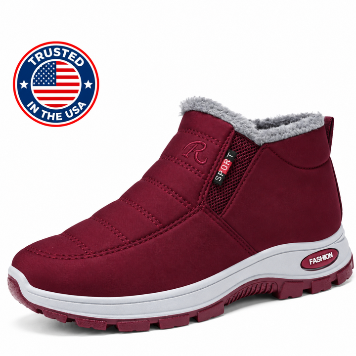 The Sianna™ | Quilted Waterproof Slip-On Ankle Boots