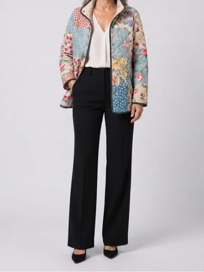 Alyssa | Floral Quilted Jacket