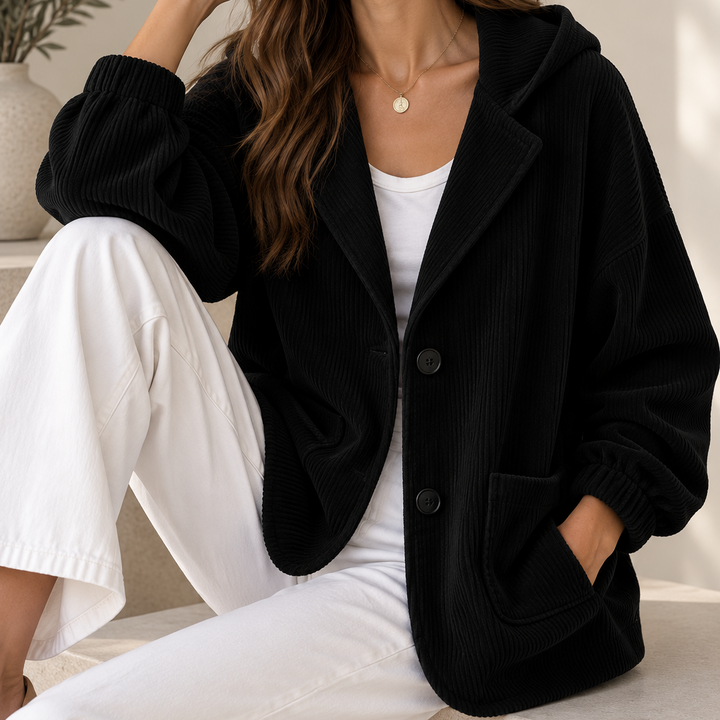 Terri | Hooded Corduroy Jacket