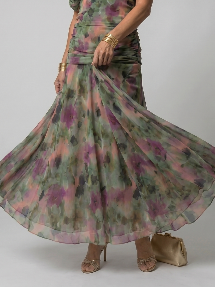 Calen | Off Shoulder Flow Maxi Dress