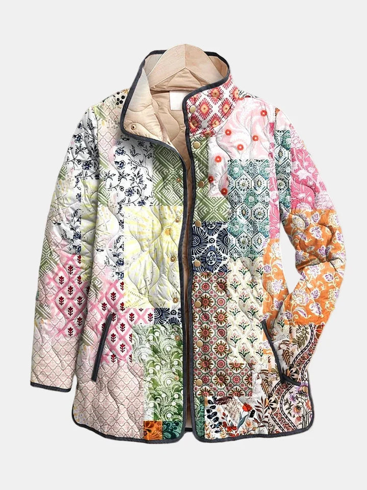 Gabriella | Floral Print Quilted Jacket