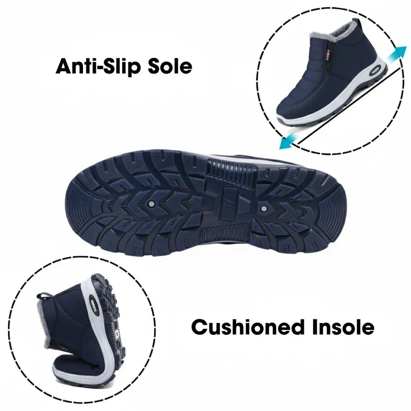 The Sianna™ | Quilted Waterproof Slip-On Ankle Boots