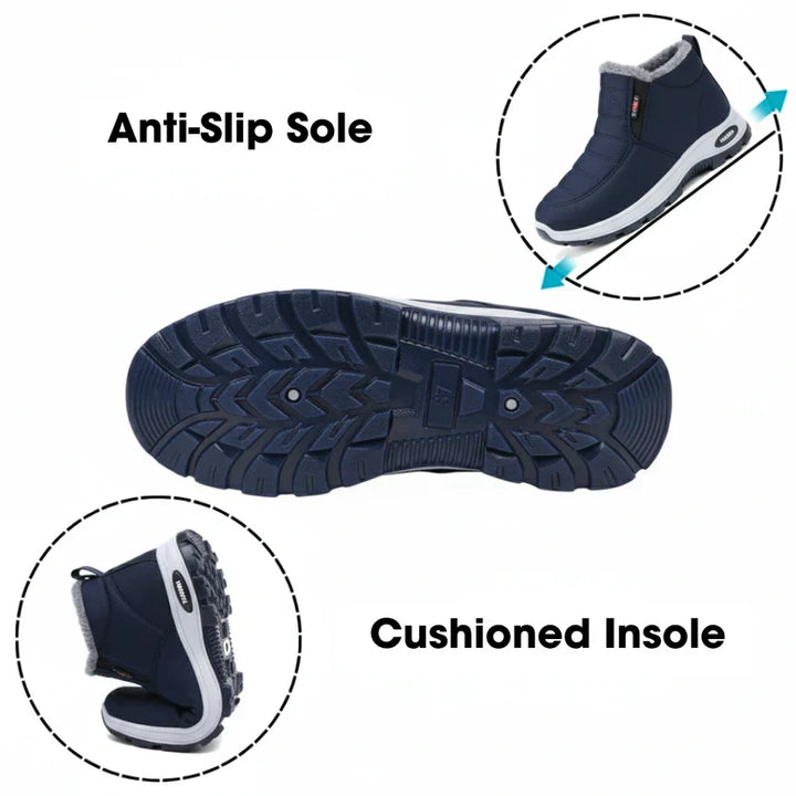 The Sianna™ | Quilted Waterproof Slip-On Ankle Boots