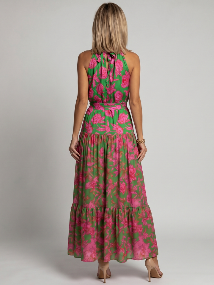 Rowen | Draped Halter Maxi Dress