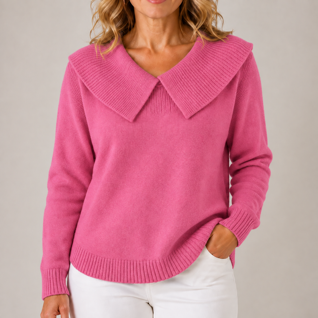 Yari | Elegant Collar Knit Sweater