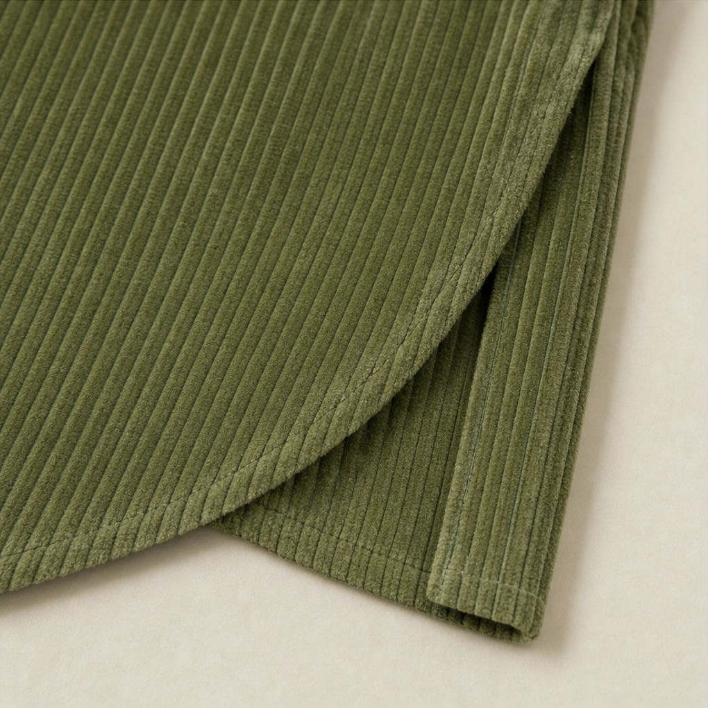 Tina | Asymmetric Corduroy Top