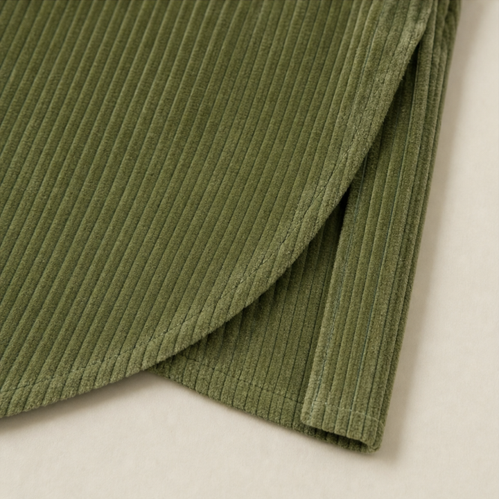 Tina | Asymmetric Corduroy Top