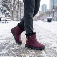 Evelyn | Women’s Quilted Fleece-Lined Zip Ankle Boots
