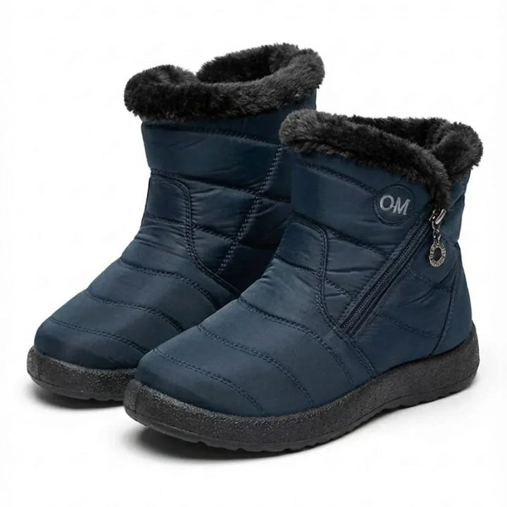 Evelyn | Women’s Quilted Fleece-Lined Zip Ankle Boots