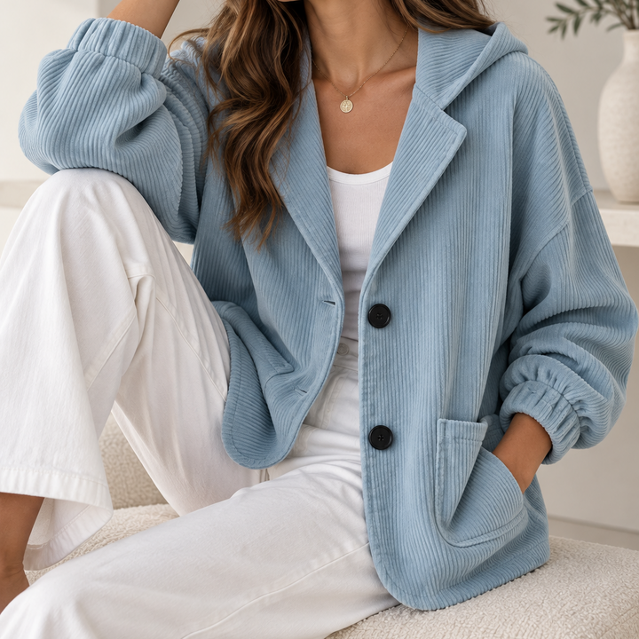 Terri | Hooded Corduroy Jacket