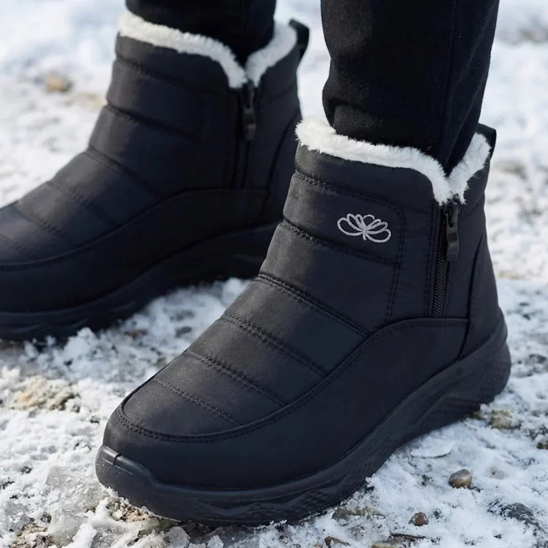 Jess | Women’s Quilted Side Zip Winter Ankle Boots