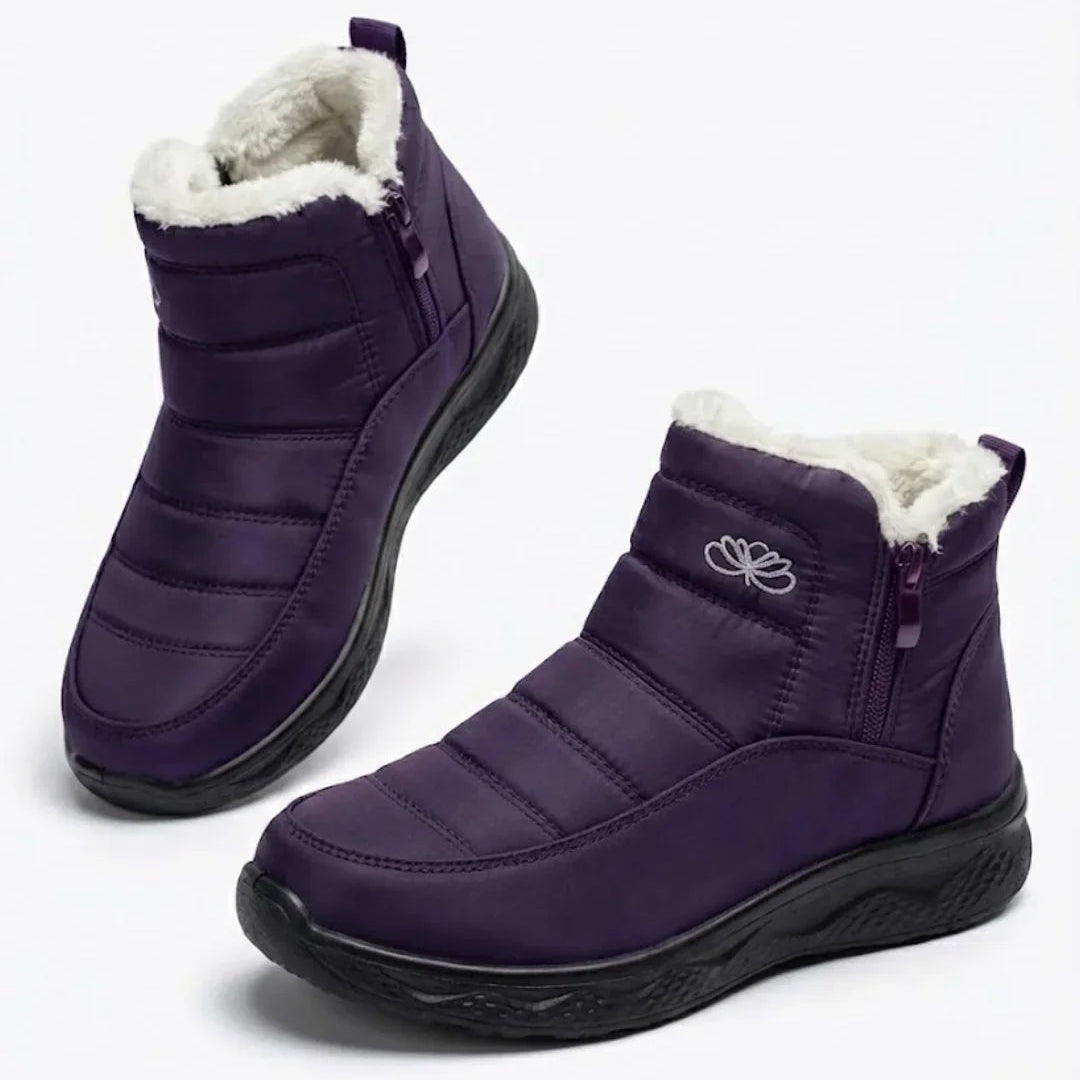 Jess | Women’s Quilted Side Zip Winter Ankle Boots