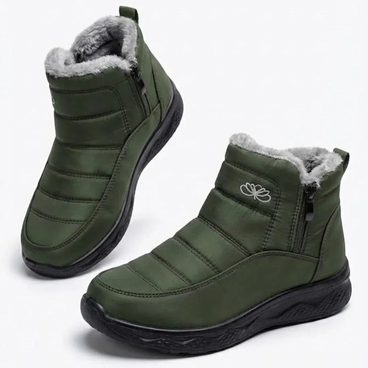 Jess | Women’s Quilted Side Zip Winter Ankle Boots