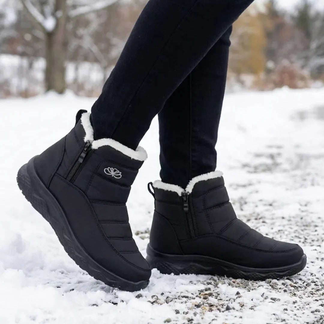 Jess | Women’s Quilted Side Zip Winter Ankle Boots