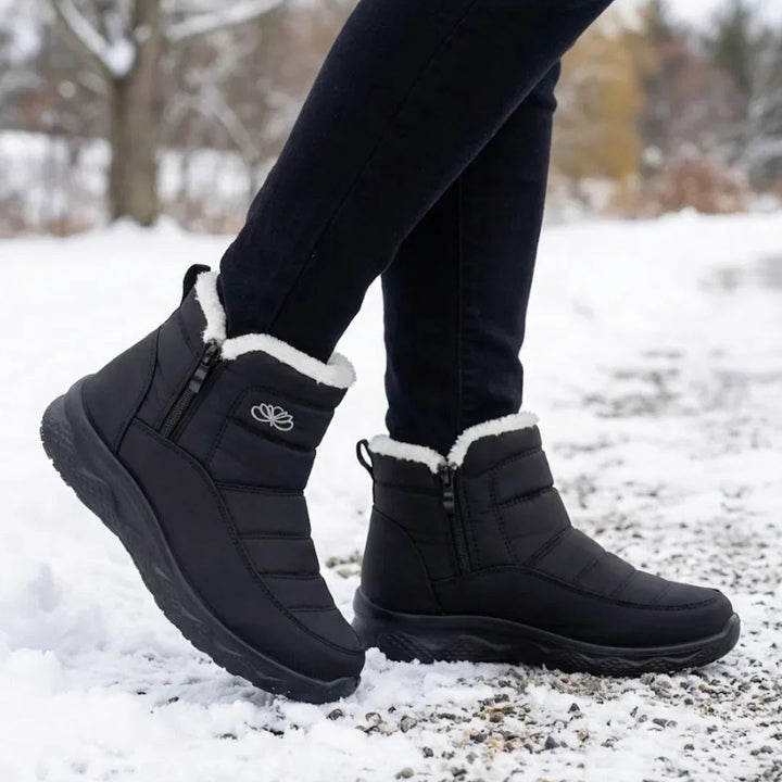 Jess | Women’s Quilted Side Zip Winter Ankle Boots