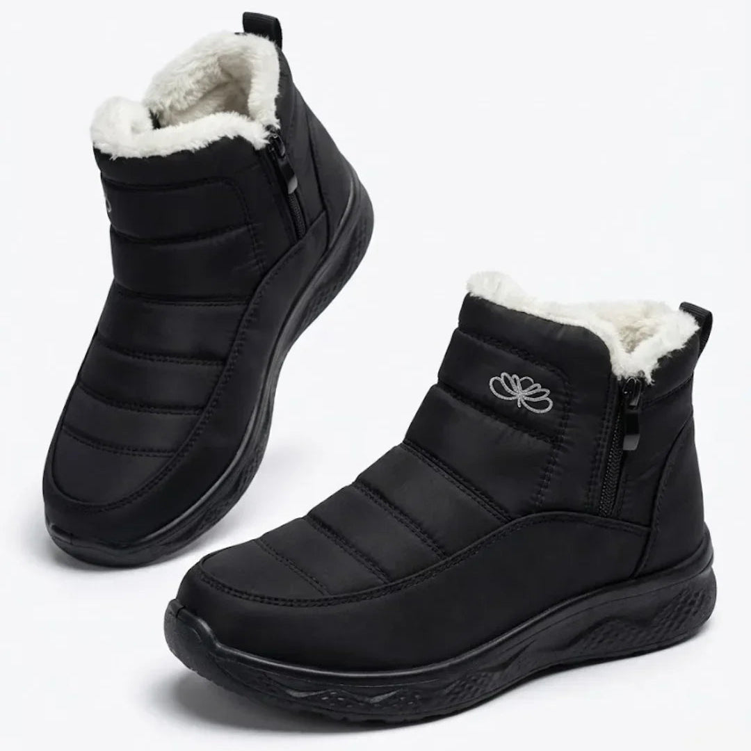Jess | Women’s Quilted Side Zip Winter Ankle Boots