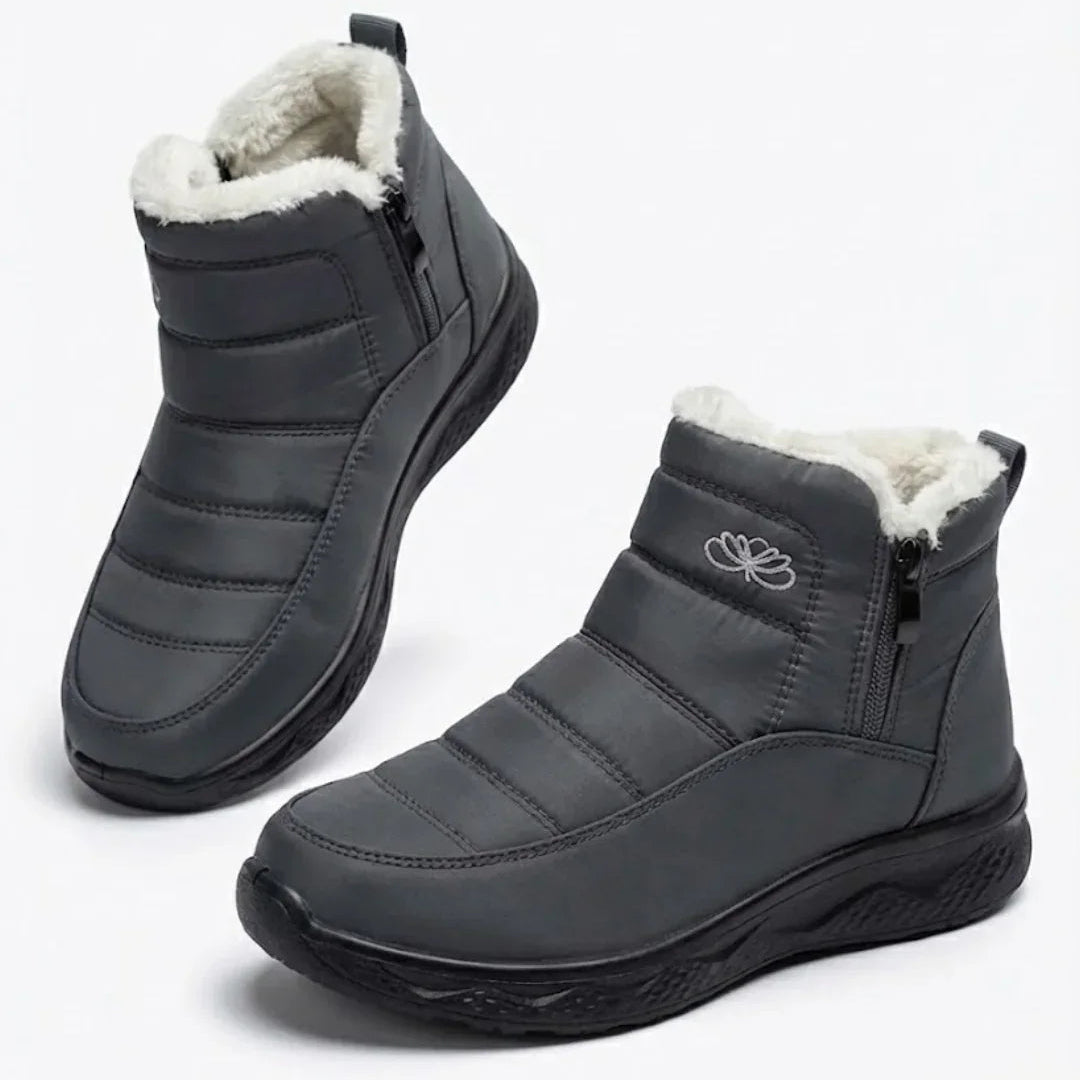 Jess | Women’s Quilted Side Zip Winter Ankle Boots