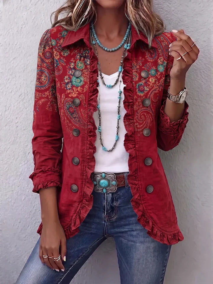 Lois | Boho Ruffled Jacket