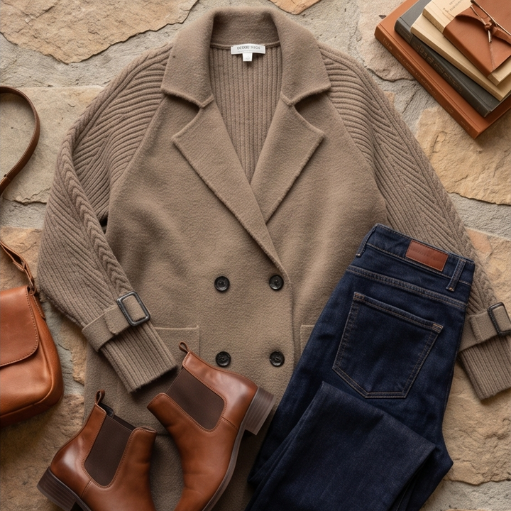 Matilda | Knit Sleeve Coat