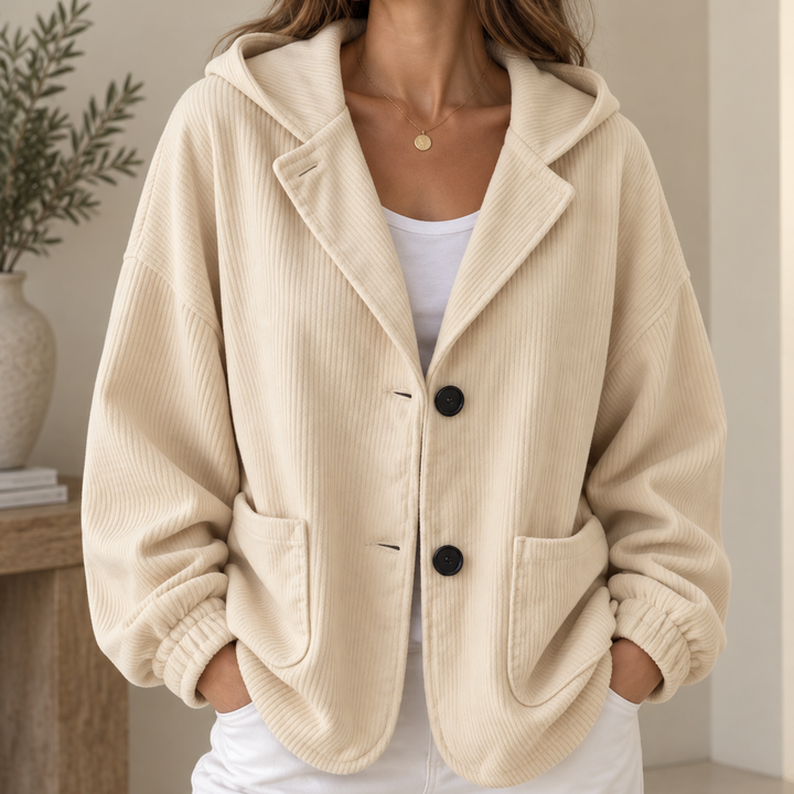 Terri | Hooded Corduroy Jacket